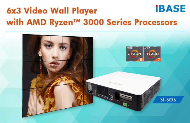 IBASE introduces SI-30S expandable video wall player