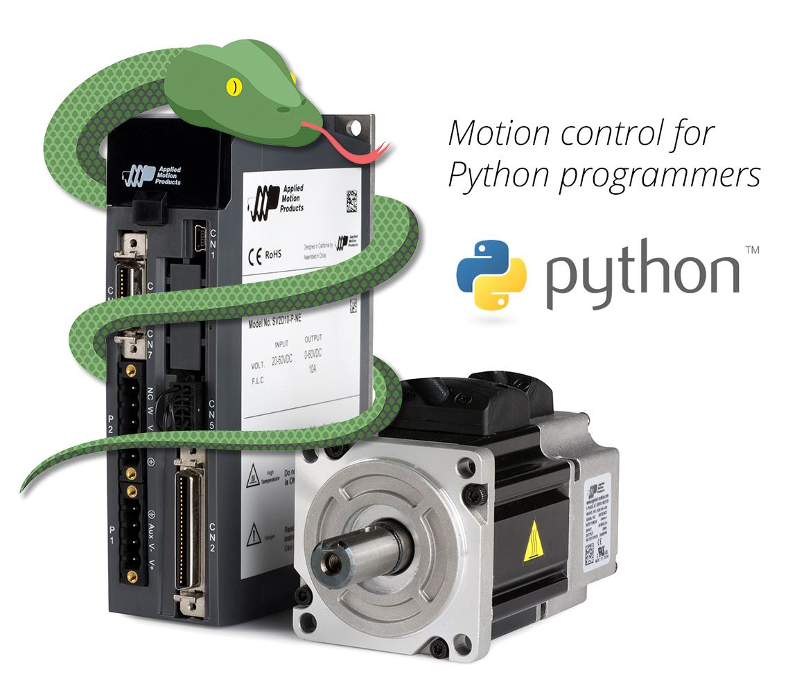 Applied Motion Products announces tools for Python language with its stepper and servo motors