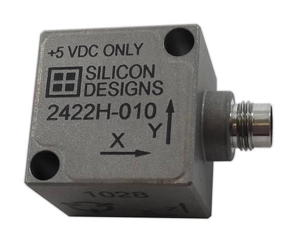 Silicon Designs announces Model 2422H MEMS variable capacitive accelerometer modules