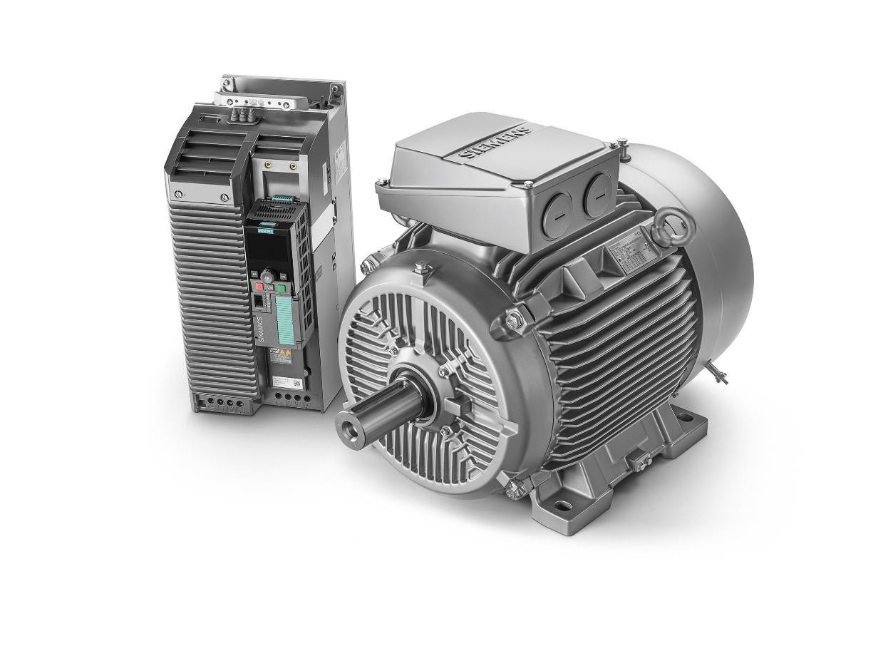 Siemens adds AH90 and AH225 shaft heights to line of Simotics synchronous-reluctance motors