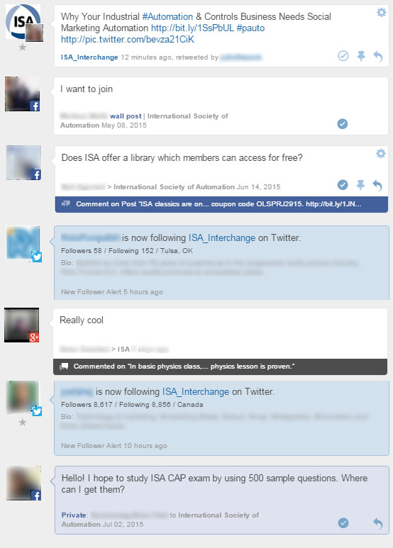 Consolidating comments, messages, shares, retweets, likes, follows, etc. in a single "inbox" tool significantly enhances community management and engagement. Source: Sprout Social
