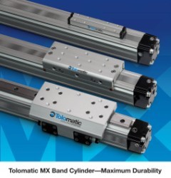 Tolomatic introduces MX Rodless Band Cylinder