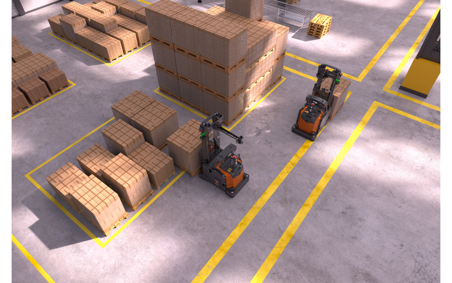Feature Image for Toyota Introduces Swarm Automation Transport, a Versatile AGV Solution for Multiple Transport Flows and Pallet Types