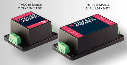 TRACO POWER announces TMDC 06 and TMDC 10 series of Industrial DC/DC Converter modules