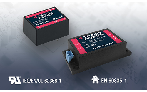 Traco Power Introduces 5 / 10 / 25 / 50 Watt Ultra-Compact Encapsulated AC/DC Power Supplies