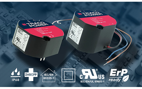 TRACO Presents 24 & 36 Watt Medical & Industrial AC/DC Power Supplies with Multiple Mounting Options