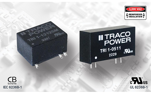 TRACO Provides 1 Watt SIP or SMD Converter