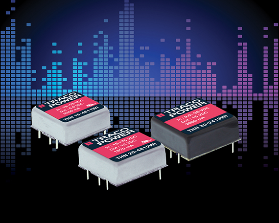 TRACO Power releases THN 15/20/30 WI series of 15, 20 and 30 Watt DC/DC converters