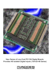 ACCES I/O announces 104-IDI-48 Series PC/104 Digital Boards