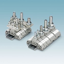 Phoenix Contact announces HV high-current DIN rail connectors