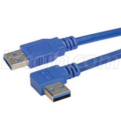 L-com releases line of angled USB 3.0 Type-A cable assemblies