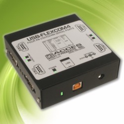 ACCES I/O announces FLEXCOM4 USB to serial adapter