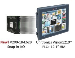 Unitronics introduces V200-18-E62B Snap-in I/O Module