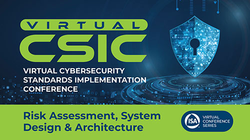 ISA Virtual Cybersecurity Standards Implementation Conference+