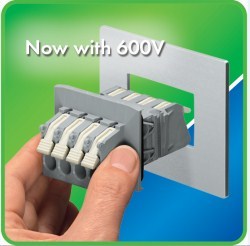 WAGO Panel Feedthrough Block Uprated to 600V
