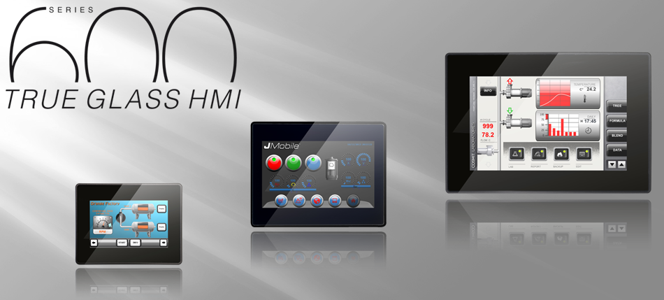 True Projected Capacitive “True Glass“ Touchscreen EXOR Series 600