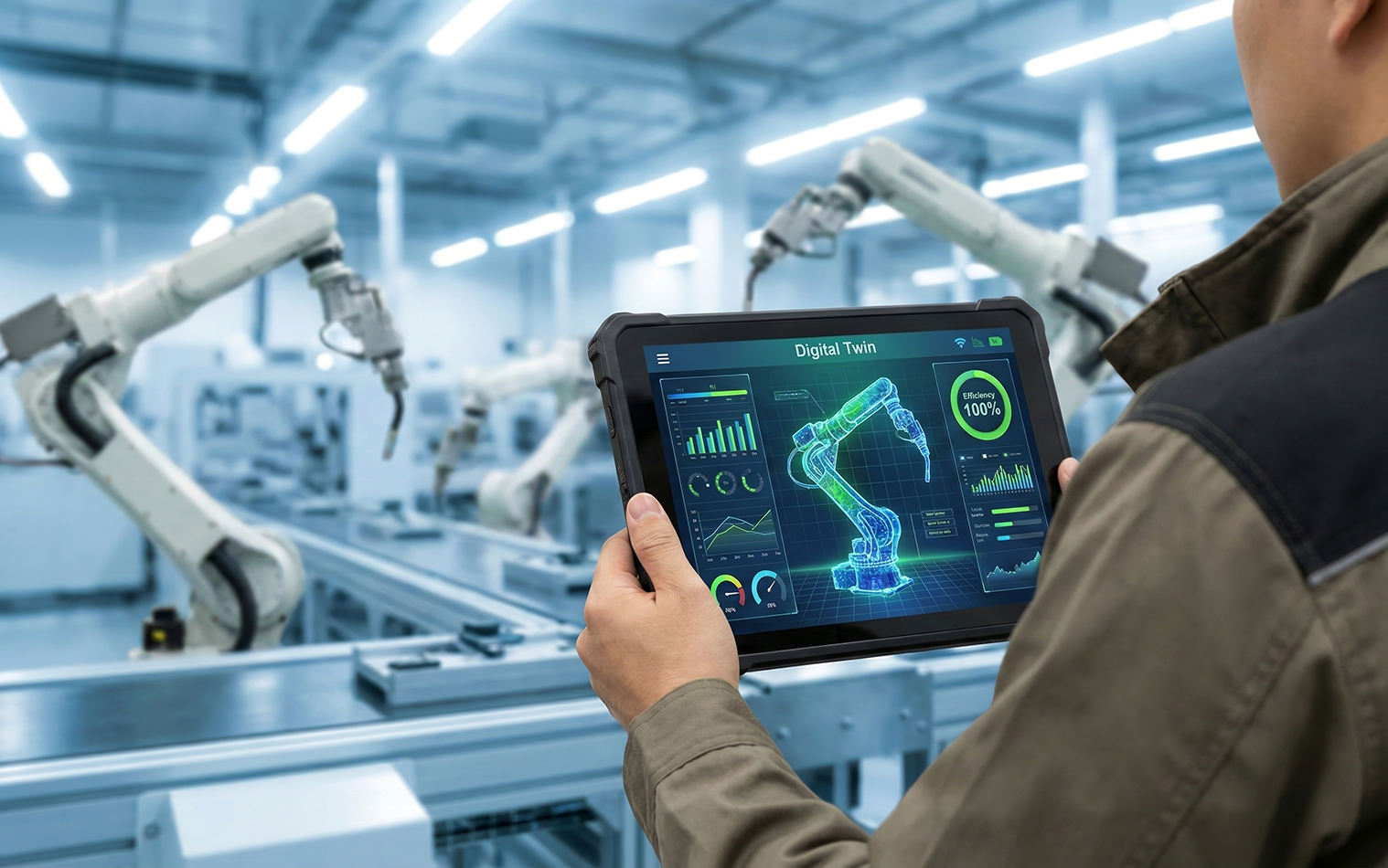 Feature Image for Using Robots to Overcome Workforce Challenges in Manufacturing