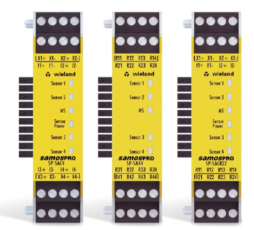 By adding three new input modules to its samos PRO safety controller, Wieland has now made it possible to process analog values reliably.