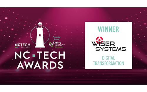 WISER Systems Wins Digital Transformation Award at 2021 NC Tech Awards