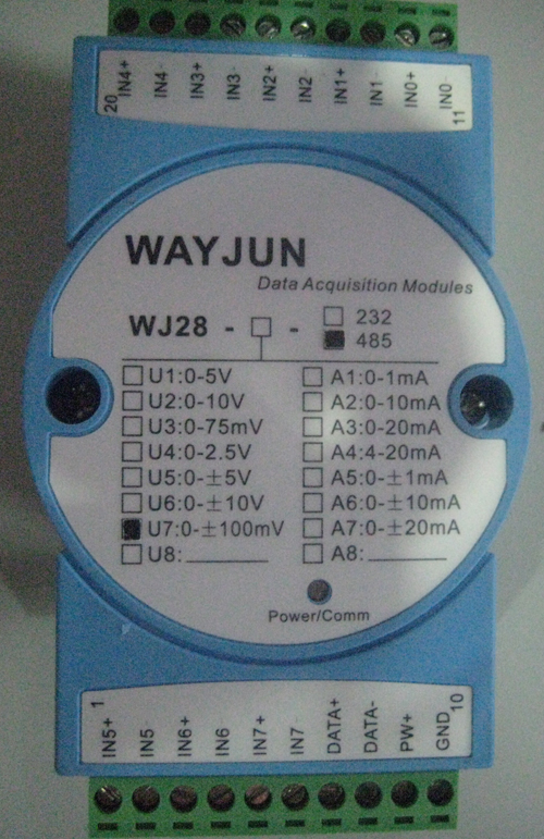 0~+/-100mV to RS485 Signal Acquisition Module