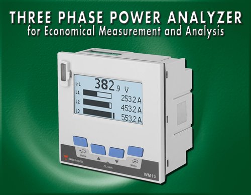 CARLO GAVAZZI announces WM15 Three Phase Power Analyzer