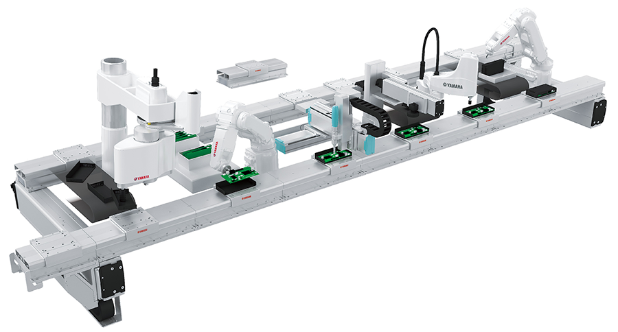 The LCMR200 linear transfer system supports manual or automated assembly and allows operation directly on the sliders.