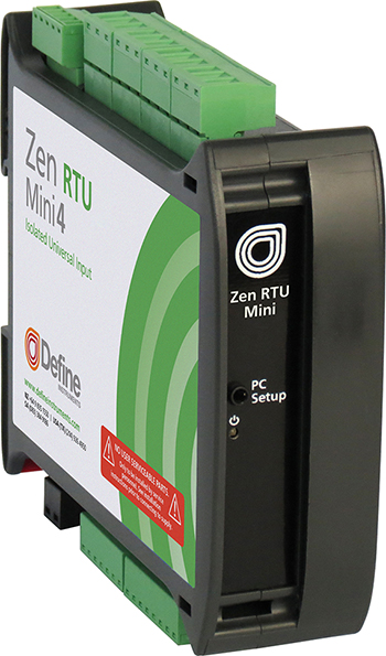 Define Instruments introduces Zen RTU Mini SCADA for data acquisition