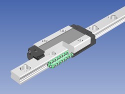 THK linear motion guide has increased load ratings 