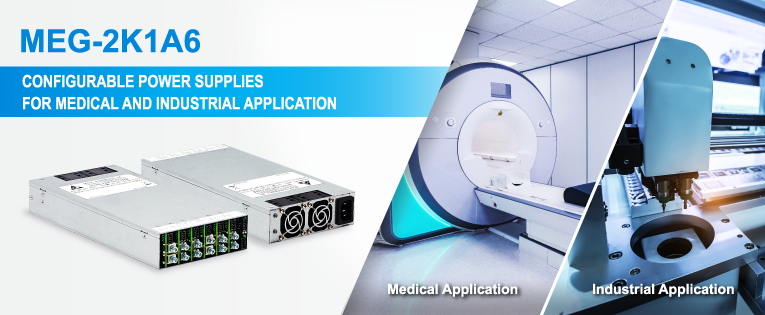 Delta Industrial Power Supplies introduces MEG-2K1A6 configurable power supply