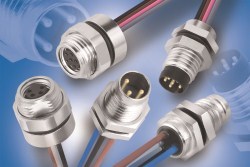 Binder-USA announces Series 718 M8 Rear-Mount Receptacles
