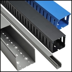 Solid wall and blue and black colored wire duct now available. Wire duct prices start at $11.