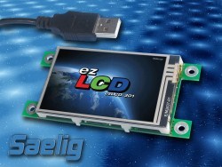 Saelig introduces ezLCD-301-QK Touch LCD modules