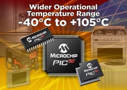 Microchip increases Temp-Range of PIC32 MCUs