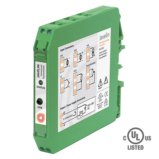 Convert signals to 4-20mA with the Javelin isolated transmitter 