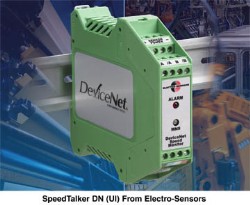 Electro-Sensors' New DeviceNet Enabled Tachometer Converts Pulse Frequencies to RPM Units