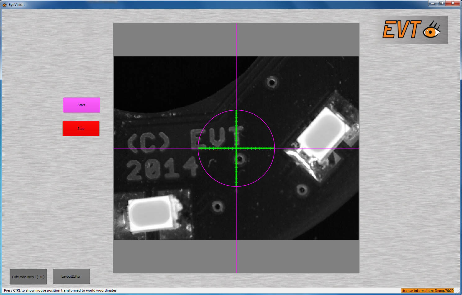 EVT announces cross-line generator for machine vision applications