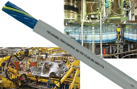 Helukabel introduces Traycontrol 550 TPE Control Cable 