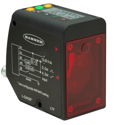 Banner introduces LTF series of laser measurement sensors
