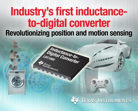 Texas Instruments releases LDC inductance-to-digital converter
