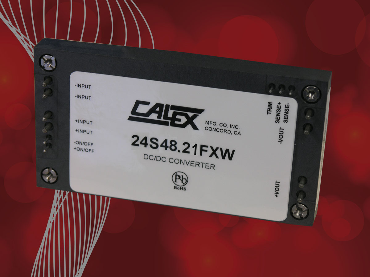 Calex announces 24S48.21FXW and 24S53.19FXW DC/DC converters