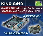 IEI introduces KINO-G410 and IMBA-G412ISA single board computers 