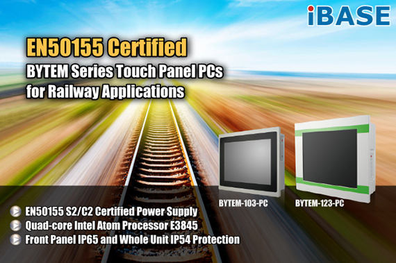 IBASE announces BYTEM-123-PC and BYTEM-103-PC panel PCs